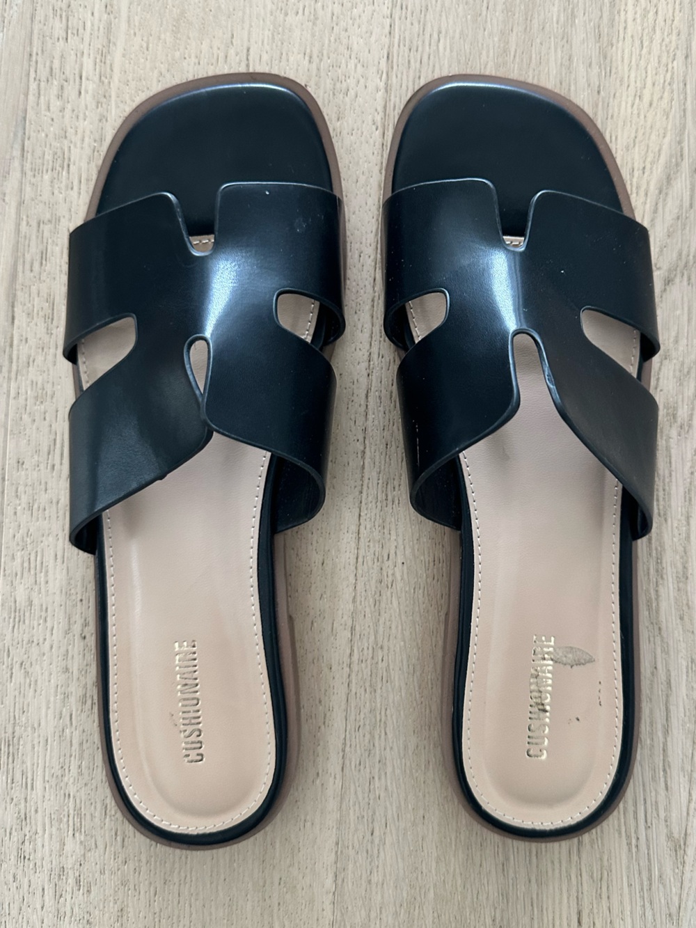 Black Slide Sandals